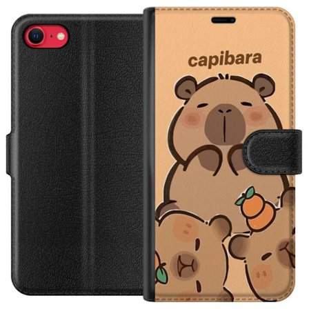 Kompatibel Tegnebogsetui til Apple Apple iPhone 8 Capybara sød figur sød trendy samler
