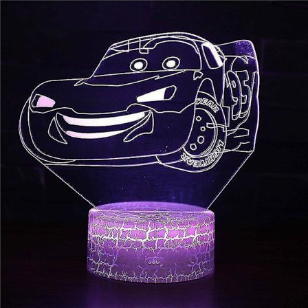 3D Illusion Lamp 7 Colors Optical Change Touch Light USB and Remote Control Art Deco Make A Romantic