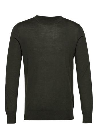 Flemming Crew Neck 3111 Neulepaita Pyöreä Kaula-aukko Vihreä Samsøe Samsøe
