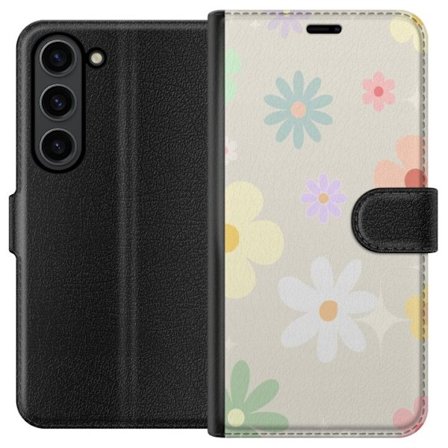 Plånboksfodral till Samsung Galaxy S24+ med fejdande blommor