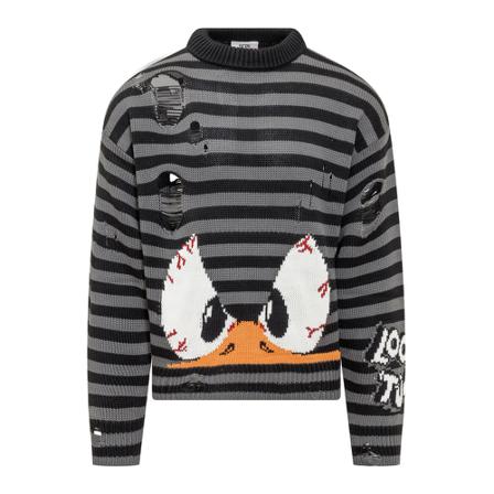 Gcds, Round-neck Knitwear Zwart, Heren, Maat:L