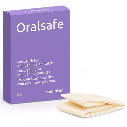 Medintim Oral Safe Slikkelapper 8 stk. Vanilje, Mænd, Krop & Helse, Kondomer