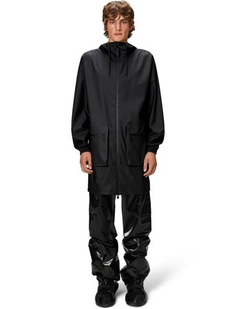 Rains Cargo Long Jacket W3 - Black - L