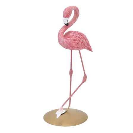 Pink Flamingo Statue Resin Ornament Boligindretning til Stue Soveværelse Studie