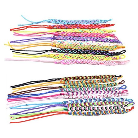 10x Håndlavede Nepal Vævede Armbånd Mix Farver Venskab Armbånd Til Venner