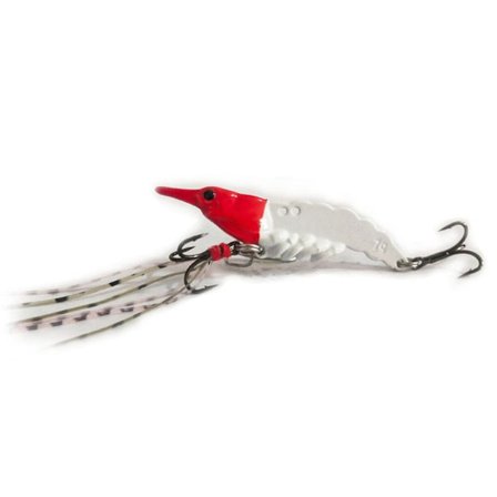 2stk Reker Lures Minnow Fishing Lure RØD&HVIT 7G