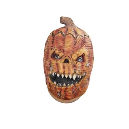 Läskig Pumpa Mask Latex Helansiktsöverdrag Kostym Rekvisita För Halloween