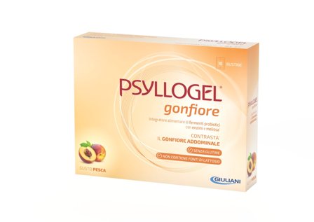 Psyllogel Gonfiore Pesca 10 Bustine - Sollievo Naturale