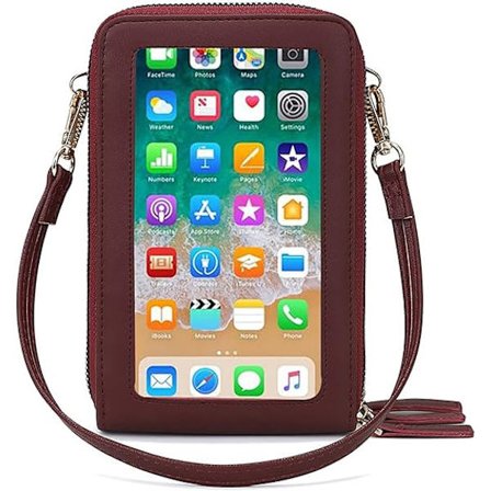 Lille crossbody-taske til mobiltelefoner til kvinder, mini messenger-skuldertaske