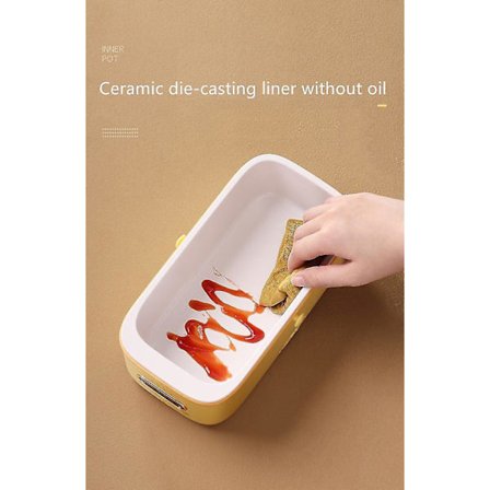 1 litran Mini Sähköinen Lounaslaatikko Kannettava Nopea Lämmitys Riisinkeitin