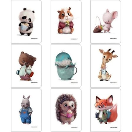 Anteckningsblock - Narcissus loggbok Anteckningsblock Narcisse A5/32 K rutnät PP söt (9 stycken) NARCISSE