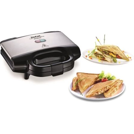 TEFAL Croque monsieur, Non-stick beläggning, Säkerhetslås, Värmebeständigt handtag SM155212
