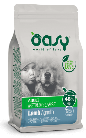 Oasy Dry Monoproteico Crocchette Al Agnello Per Cani Taglia