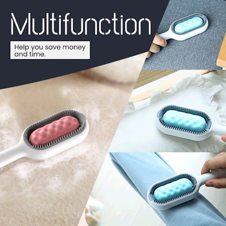 Borttagningskam Återanvändbar Cat Dog Hair Remover rosa kort hår