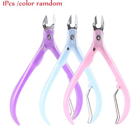 Rostfritt stål Nagelbandssax med böjd spets, tunna blad, nagelklippare, trimmer, död hudborttagare, manikyrvård, pedikyr, trimmtång