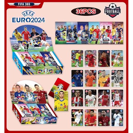 Kort Laser Flash Cards Kortbok VM Fotbollsstjärnkort Europacup