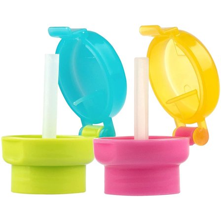 2-pack Bärbar Vattenflaska Spill-Proof Juice Soda Vattenflaska