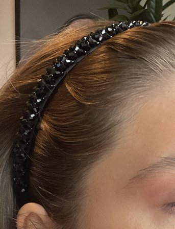 Pipol's Bazaar Strass Diadema - Black - ONE SIZE