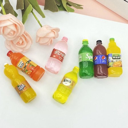 IC 5 st mini lysande harts simuleringsdryckesflaskor DIY Cup Ph