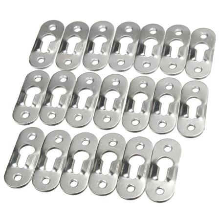 20 stk 44mm Metall Nøkkelhull Henger Festemidler Foto Maleri Festemidler