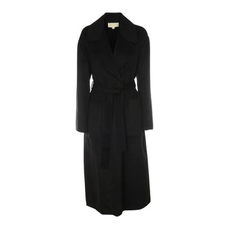 Michael Kors Belted Coats Sort, Dame Uldfrakker