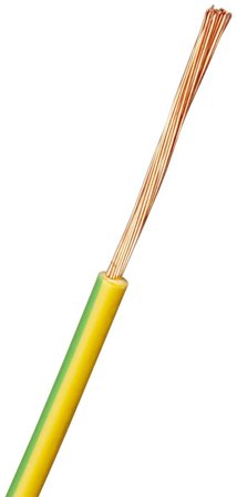 Nexans RQ Koblingskabel 1 x 1 mm² lederområde, gulgrønn 1 mm², Stikkontakter & kabler