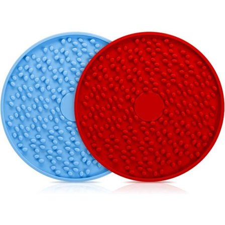 Slikkematte for hund med sugekopper, silikon slikkematte, dyrefôr, bad, stell og trening