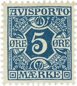 Danmark 1907 - Avisportomærke AFA 2 - Ubrugt