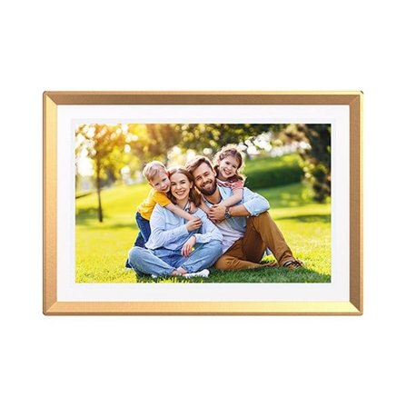 Arzopa D10 guld – 10,1" digital fotoram med pekskärm och WiFi