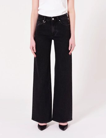 NEUW Eva Wide French Black Washed Black - Black - 27 x 32