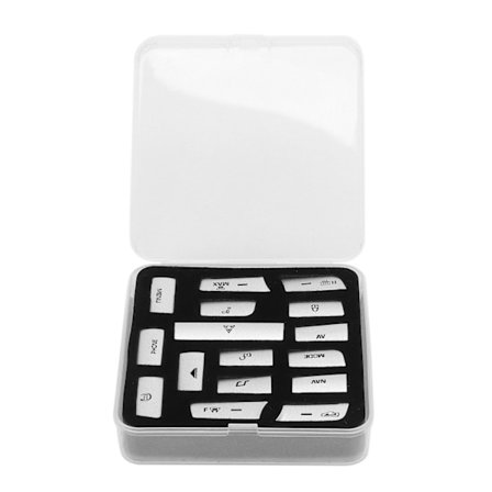 Jaguar XJ 13-15 Knap til klimaanlæg, sølvfarvet, erstatningssæt med 16 stk.