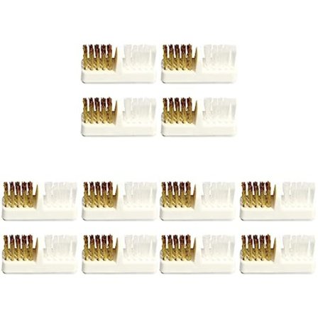 12 st Hem Dubbel Utrustning Verktygslåda Använd Bit Tillbehör Borr Trimning Rengöring Borste