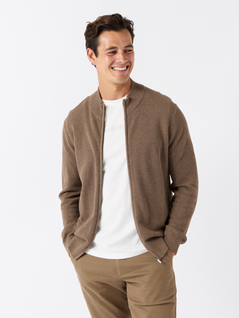 Jean Paul - Terry cardigan - Herre - Brun - Gensere - XXL