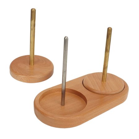 Dubbel Garnhållare Avtagbar Roterbar Stor Kapacitet Garnboll Stativ för Stickning Virkning