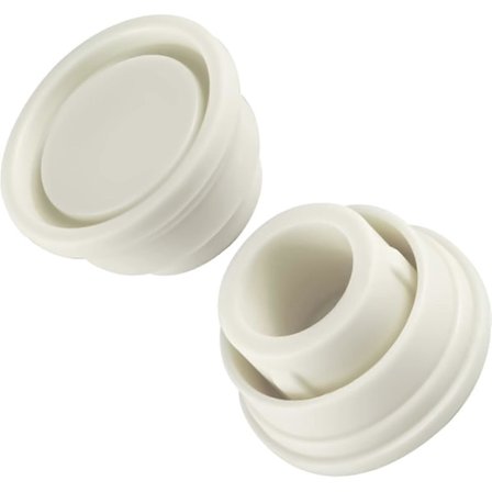 2-pack Pool Stege Dämpningskuddar - Vita Gummikuddar för Inbyggda Pool Stegar - Skydda Pool Stegens Steg