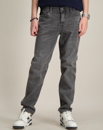 Jack & Jones JJICLARK JJORIGINAL SQ 349 NOOS JNR Grau Jeans Jungen - Kids Brand Store