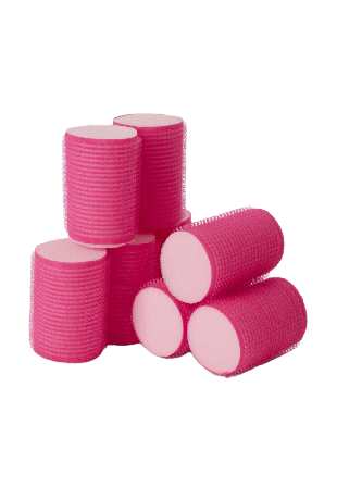 Å BEAUTY Mjuka hårspolar, 8-pack Borstar & kammar Dam Rosa 40MM