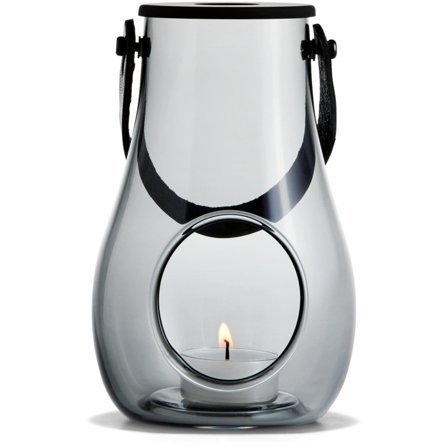 Holmegaard DWL-lyhty, 16 cm, savunharmaa