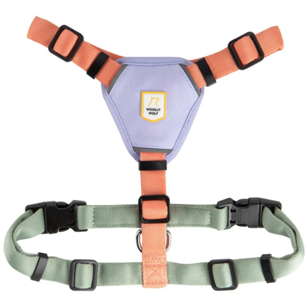 Woolly Wolf Color Block Harness XXS-S Salmon Pink Mix
