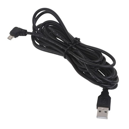 Rettvinklet Micro USB-kabel Hurtiglading Mobiltelefon Microusb USB-kabel 3,35 meter