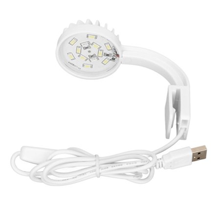 Akvarie Klipslampe 5W 5V 12 LED Blå Hvid Lys Høj Lysstyrke Justerbar Vinkel USB Klemme Akvarie Lys Hvid