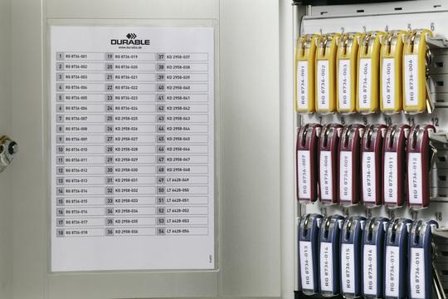 DURABLE Schlüsselkasten Key Box 18 für 18 Schlüssel silber