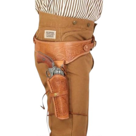 Wild West pistolhylster med belte .22 .35/357 .44/45 kaliber gammel western cowboy håndverktøy pistol revolverholder passer for 6''-9'' løp