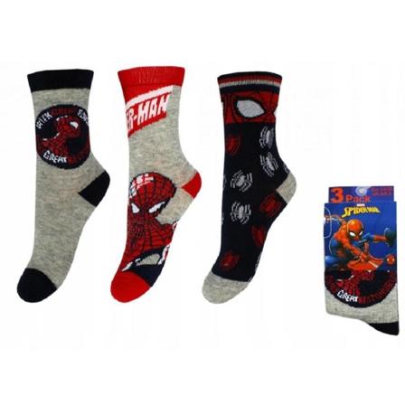 3-pack Spider-man Strumpor Grå/blå 23/26 Multifärg