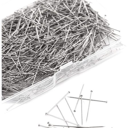 1000 kappaletta 1 tuuman ompeluneuloja, pääneuloja, hieno satiinipin suora