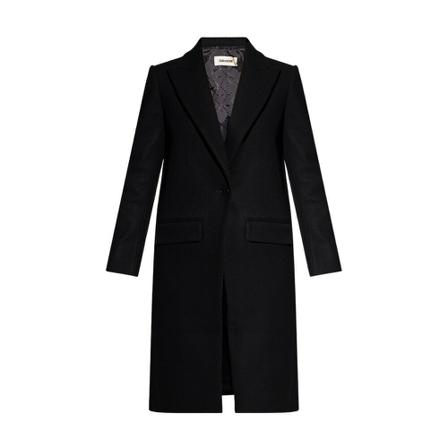 Zadig & Voltaire - Ullkappor - Svart - Dam - Storlek: S, Dam, Storlek: S
