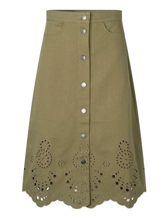 nué notes Burbank Skirt - Khaki green - 38