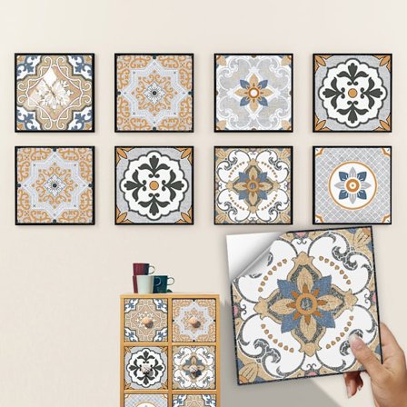 Flise klistermærker til badeværelse og køkken 10 stk 5