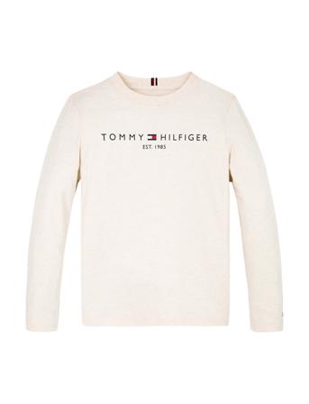 U Essential Tee L/S Tops T-shirts Long-sleeved T-shirts White Tommy Hilfiger