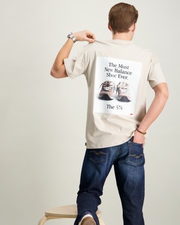 New Balance 574 Shoe Graphic Tee Grijs T-shirts Jongens - Kids Brand Store